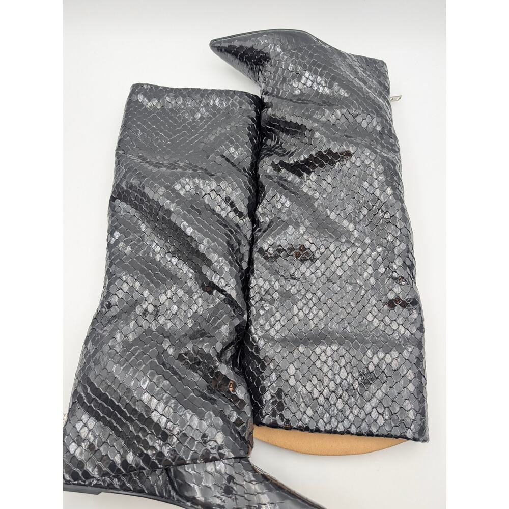Steve Madden Paley Snake Embossed Boot Pointed To… - image 6